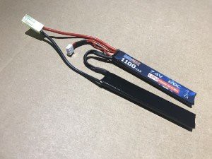 АКБ BlueMAX 1100mAh Lipo 7.4V 20C nunchuck 2х(5.2x21x102)